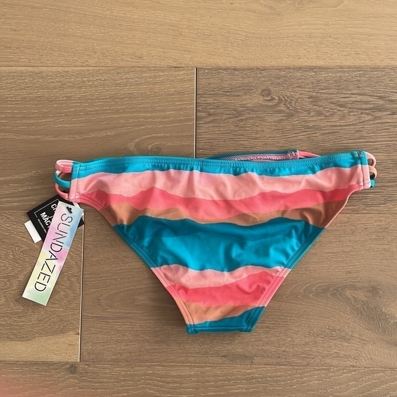 Nwt Sundazed Jade Stunner Strappy Swim Bikini Bottom - Picture 4 of 5